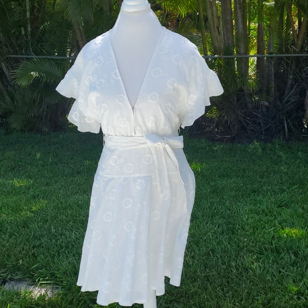 White flower dress